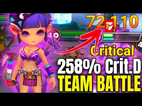 2vs2 TEAM BATTLE 258% DMG MARA - Summoners War