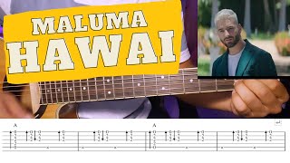 TUTORIAL GUITARRA, Maluma - Hawai (ACORDES+TABS)