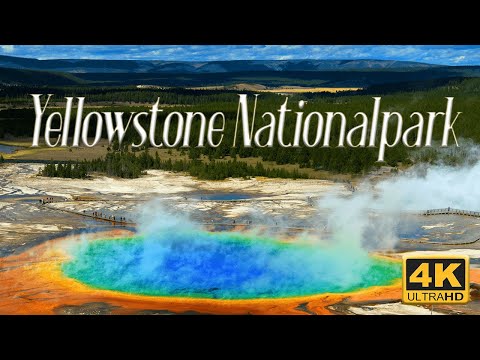 Yellowstone Nationalpark 4K｜Visual Journey to escape daily Life｜ Nature's Harmony