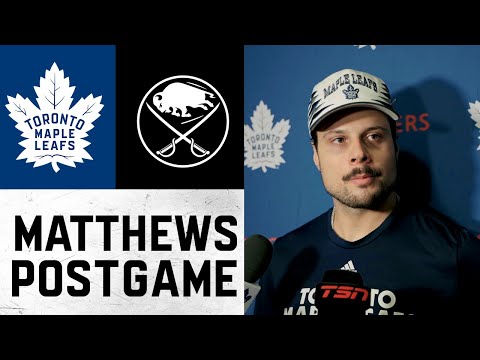 Auston Matthews | Post Game at Buffalo Sabres | October 24, 2025