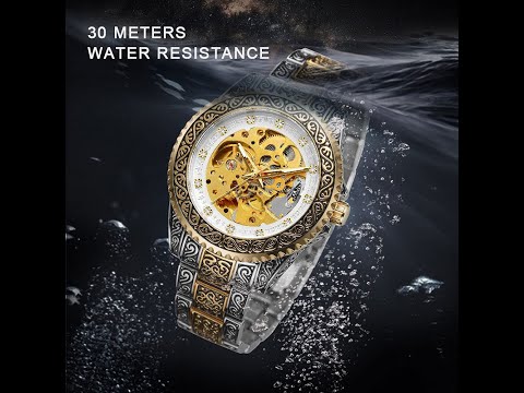 Forsining Hour Glass Automatic Mechanical Unisex Self-Winding