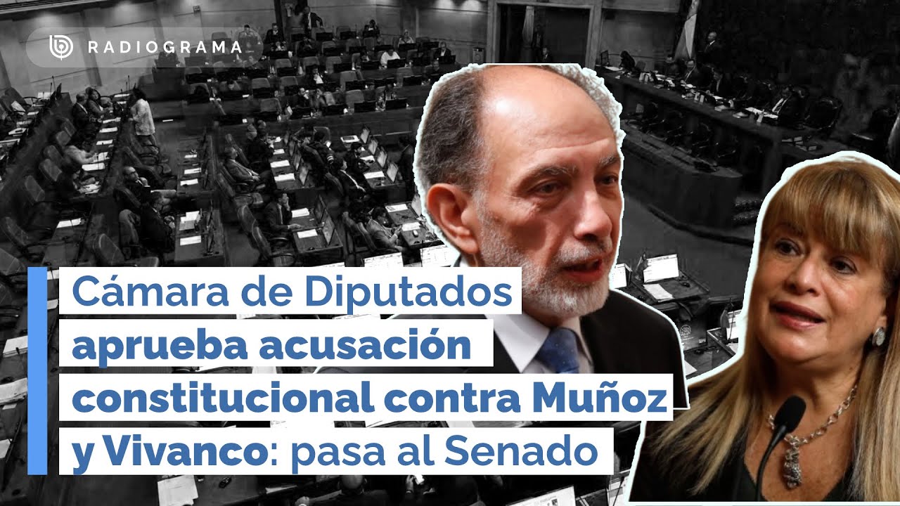 Cámara de Diputados aprueba acusación constitucional contra Vivanco y Muñoz: pasa al Senado