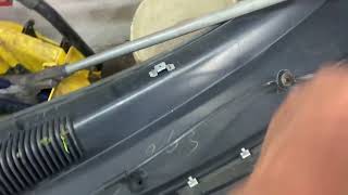 Ford Windstar Remove cowl wiper assembly