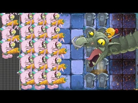 Plants vs Zombies 2 Hack - Gargantuar Vs Los Zombots:Gamplay 2017