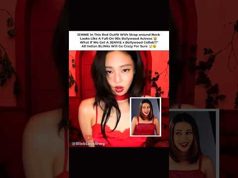 Jennie Indian Actress Inspired look #jennie #fallenangel #newsong #blackpink #kpopshorts #fypviralシ
