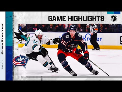 Sharks @ Blue Jackets 12/5/21 | NHL Highlights