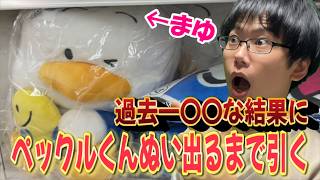 【サンリオくじ】過去一〇〇な信じられないくじ結果に！＊Reona.が好きなペックルくんのぬいぐるみ出るまで引き続ける!!確率は70本中の2本・・・のはずが【sanrio/サンリオ当りくじ/一番くじ】