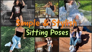 Top 20 sitting pose ideas for girls | Sassy Instagram photos ideas |IG photo poses ideas.