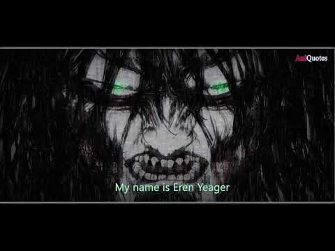 Hear me, all subjects of Ymir, My Name is Eren Yeager | Attack on Titan