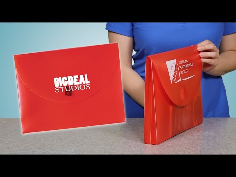 Poly Envelope with Velcro Closure - One-Color Imprint