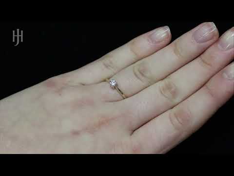 9ct Y/G 0.15ct Diamond Engagement Ring - Hatton Jewellers London HJ370