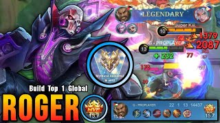 Finally 450+ STARS!! Legendary Roger Wiped Out Enemies!! - Build Top 1 Global Roger ~ MLBB