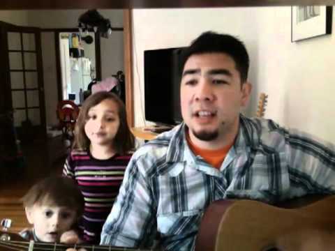 The kids and I sing 