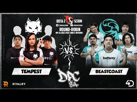 Tempest vs beastcoast - DPC SA 2021/22 Tour 3: Division I - Round-Robin - Game Highlights - BO3