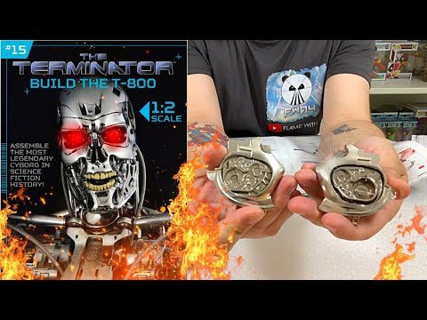 Build The Terminator T-800 Issue 15 - Assembling The Left Head And Fifth Finger ( Speed Build )