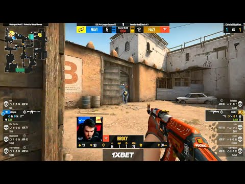 s1mple vs broky tense moment