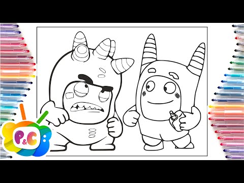 Oddbods coloring pages /Oddbods Fuse and Pogo / RetroVision - Puzzle [NCS Release]