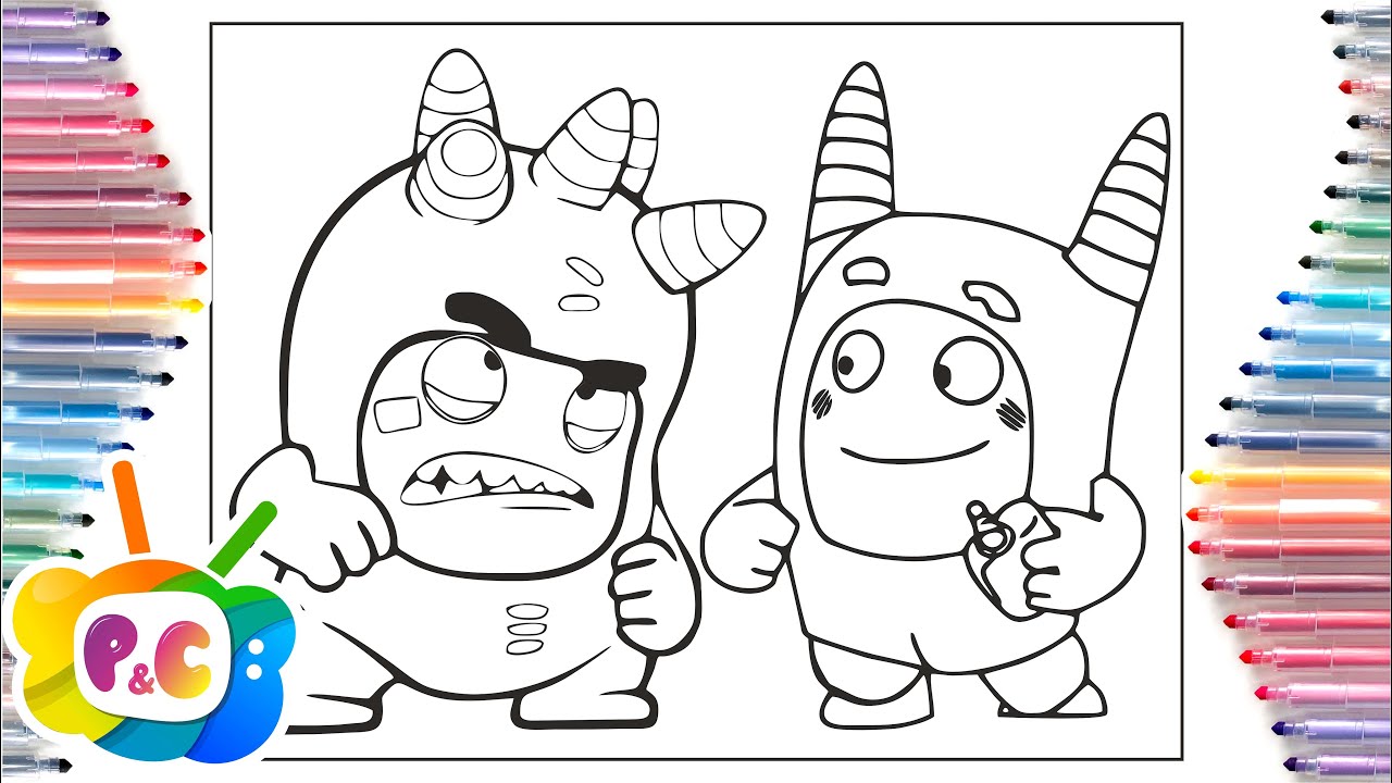 Oddbods coloring pages /Oddbods Fuse and Pogo / RetroVision - Puzzle [NCS Release]