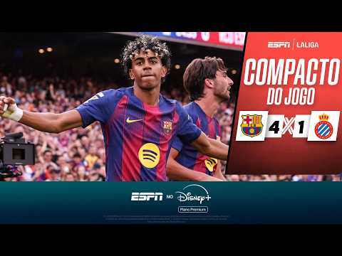 Gols e lances de Barcelona x Espanyol