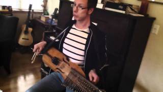 Olov Johansson tries out new nyckelharpa made for Mark Walstrom by Hans-Erik Gustafsson.MOV
