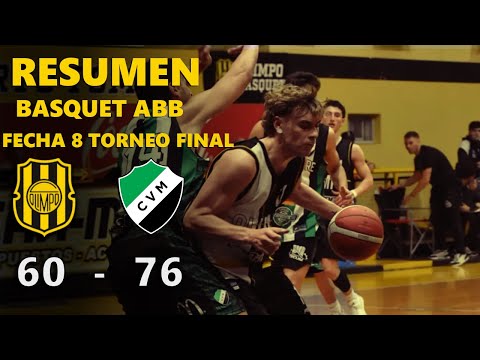 RESUMEN - OLIMPO 60 - 76 VILLA MITRE - BASQUET ABB - OCTAVA FECHA TORNEO FINAL.