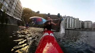 preview picture of video 'Canoeing: 200m Sprint with a Knysna Racing Vantage Pro - GoPro HD Hero 2'