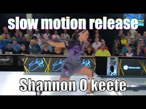 Shannon O'keefe slow motion release - PBA Bowling