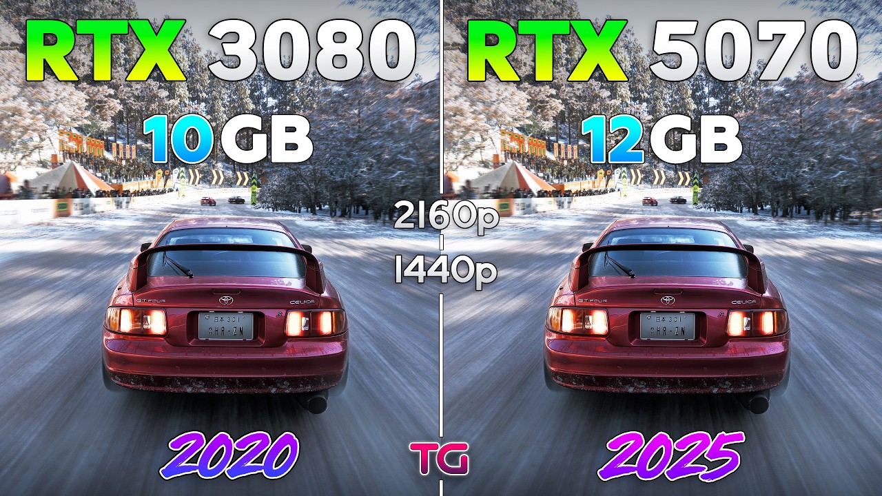 RTX 5070 vs RTX 3080 - Test in 10 Games 2026 | 1440p & 4K