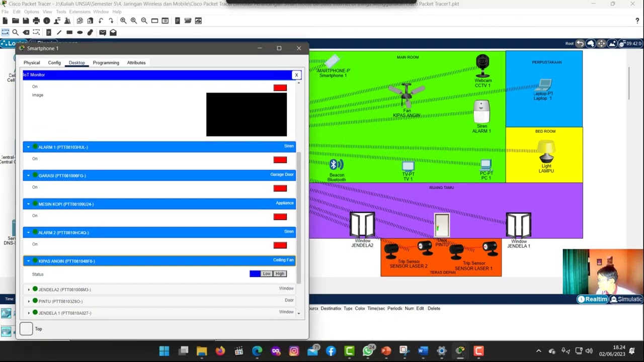 Simulasi Perancangan Smart Home Berbasis Internet of Things Menggunakan Cisco Packet Tracer
