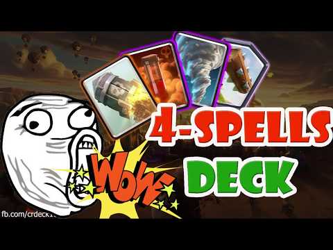 Miner Control 4 Spells Deck 😱😱😱 Clash Royale Best 4 Spells Deck