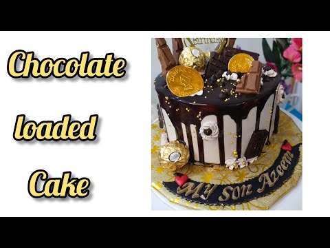 How to arrange chocolate cake |Chocolate loaded cake preparation | women experties