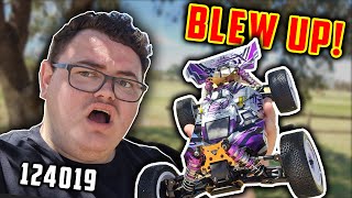Wltoys 124019 RC Car broke first run!
