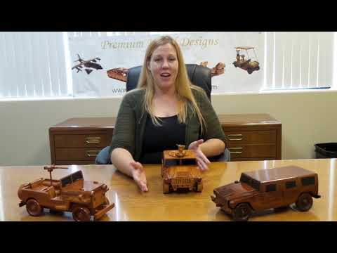 Humvees Wood Models