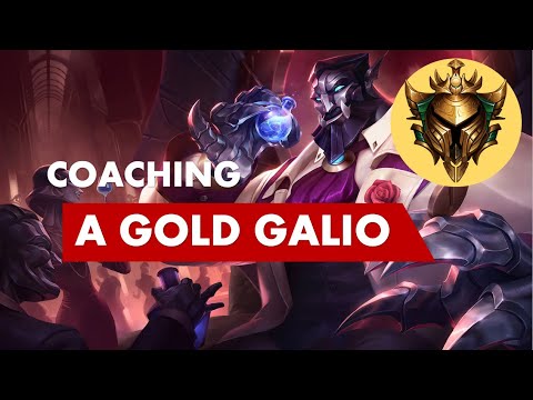 Grandmaster coaches a GOLD IV Galio!