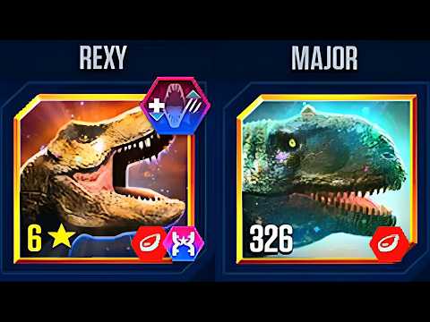 REXY VS MAJOR OPEN ALL PACK | JURASSIC WORLD THE GAME