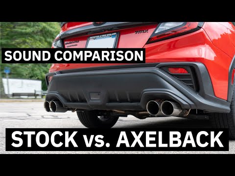 Remark Axelback vs Stock Exhaust Sound Comparison [2022+ Subaru WRX]