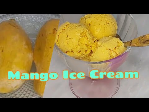 Homemade Mango Ice Cream