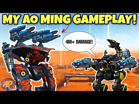 🔥 MY AO MING & SCORPION GAMEPLAY 4M+ DAMAGE! || WAR ROBOTS ||