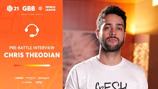 What makes you want to compete at GBB? - Chris TheOdian 🇫🇷 | GRAND BEATBOX BATTLE 2021: WORLD LEAGUE | Pre-Battle Interview