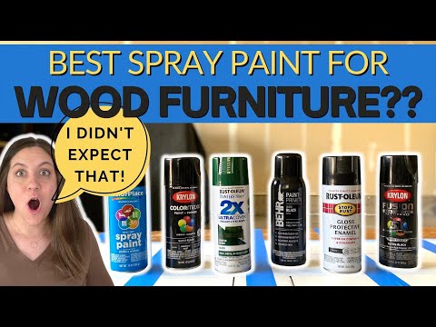The Best Spray Paint for Wooden Furniture | Rustoleum VS. Krylon VS. Behr VS. Color Place