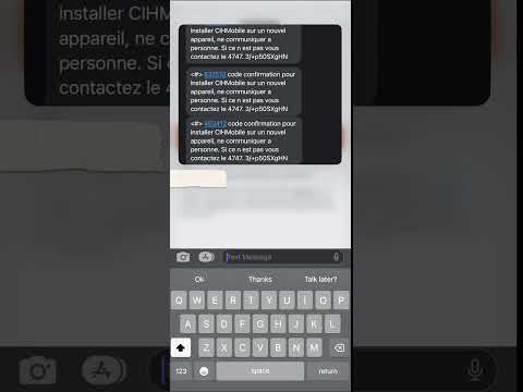 sms  حل مشكلة كود تاكيد في تطبيق cih mobile في iphone ios copie coller