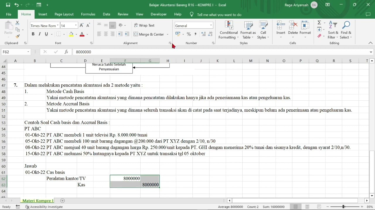 Materi Kompre Akuntansi 01 -Aresixteen