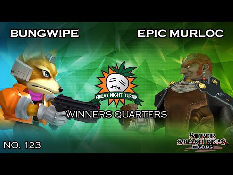 FNT #123 - Bungwipe (Fox) VS Epic Murloc (Ganon) - SSBM - Winners Quarters