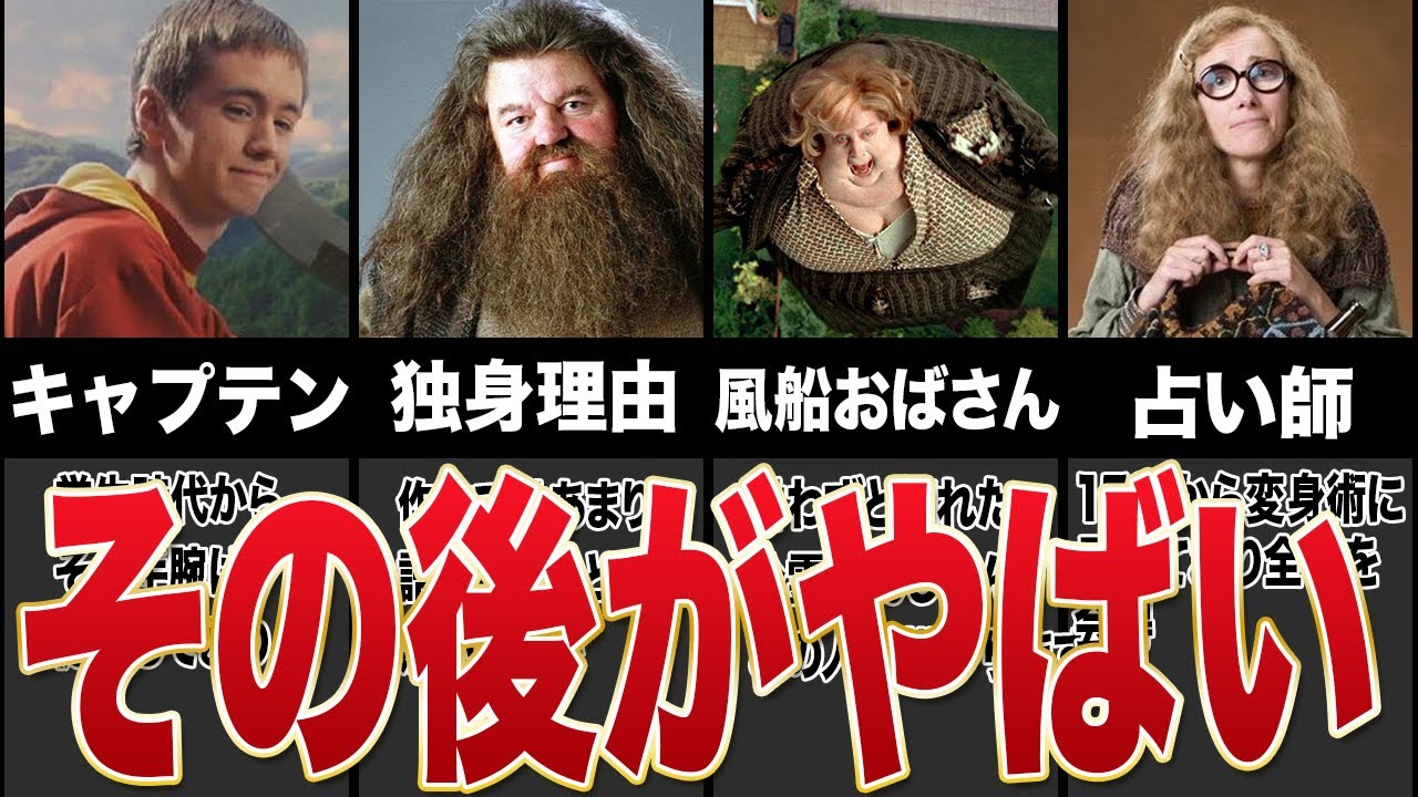 【衝撃】ハリーポッター完結後のサブキャラたちの末路・・・