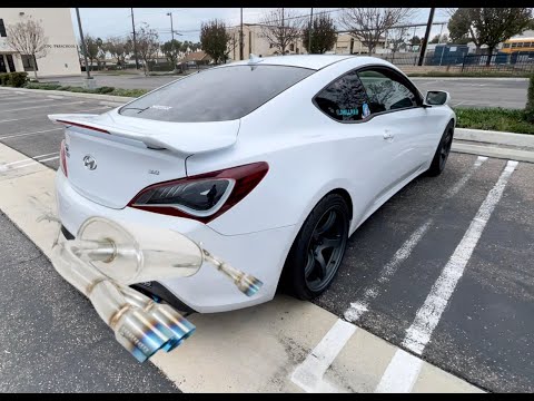 Megan racing exhaust!!! Genesis coupe 3.8