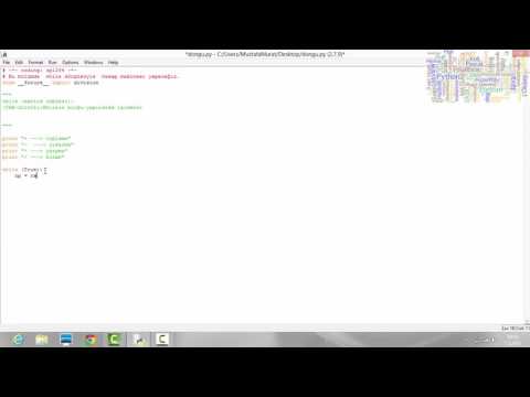 python dersleri 16  donguler while dongusu