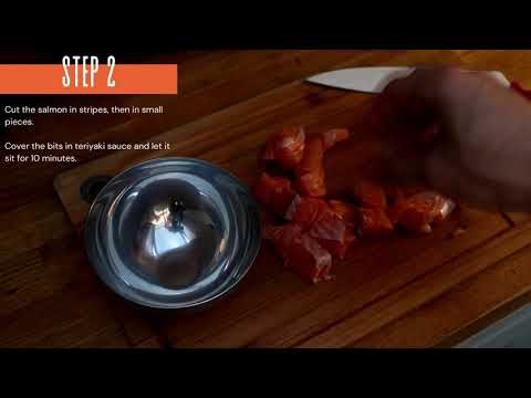 Teriyaki Salmon With Rice Noodles