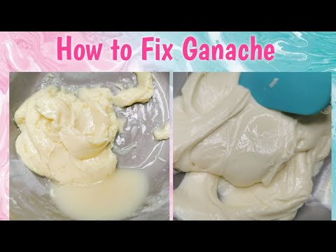How to Fix White or Colored Chocolate Ganache in Urdu...