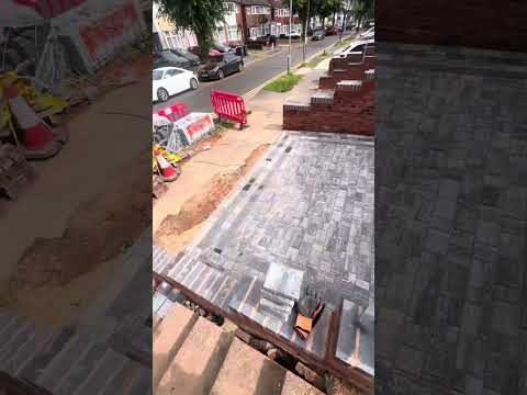 Initial driveway installations video.