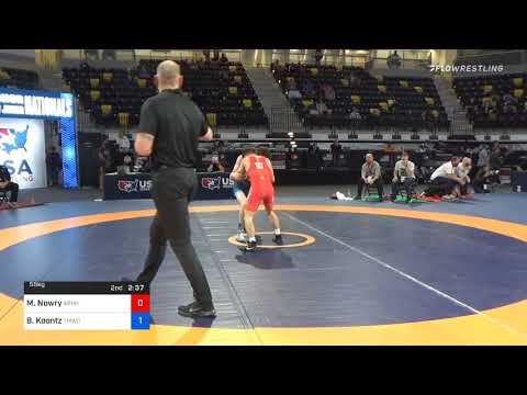 55 Kg Final - Max Nowry, Army (WCAP) Vs Brady Koontz, TMWC